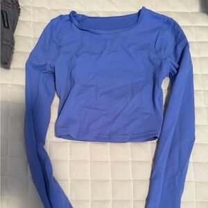 lululemon athletica Vibrant Blue Long Sleeve Top